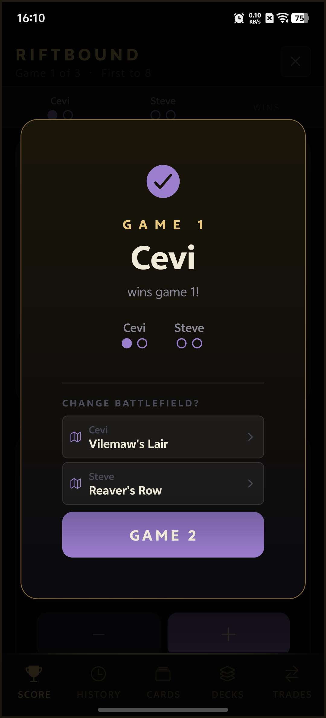 Riftbound Companion screen 2